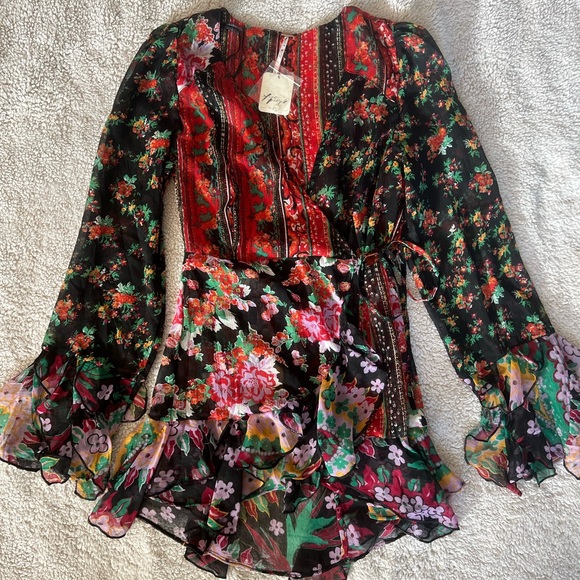 NWT Free People Magic Hour Wrap Top - Picture 3 of 10